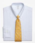 Brooks Brothers Men's Non-iron Brookscool Slim Fit Double Stripe Dress Shirt