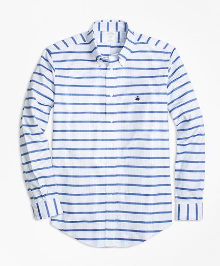 Brooks Brothers Non-iron Regent Fit Mariner Stripe Sport Shirt