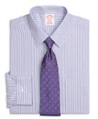 Brooks Brothers Non-iron Madison Fit Alternating Split Stripe Dress Shirt