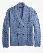 Brooks Brothers Men's Double-breasted Cable Cardigan