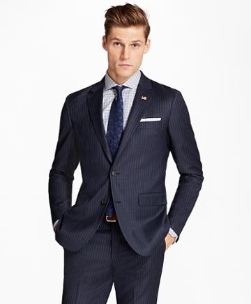 Brooks Brothers Milano Fit Stripe 1818 Suit