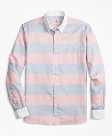 Brooks Brothers Bold Striped End-on-end Sport Shirt