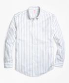 Brooks Brothers Non-iron Madison Fit Vintage Stripe Sport Shirt