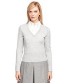 Brooks Brothers Merino Wool V-neck Sweater