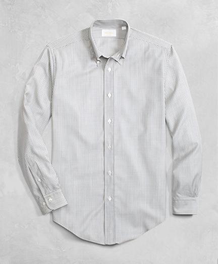 Brooks Brothers Golden Fleece Brookstech Lightweight Wool Stripe Sport Shirt