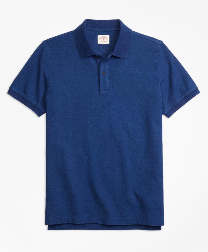 Brooks Brothers Men's Indigo Cotton Pique Polo Shirt