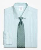 Brooks Brothers Men's Slim Fitted Dress Shirt, Non-iron Split Stripe