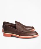 Brooks Brothers Textured Leather Penny Loafer