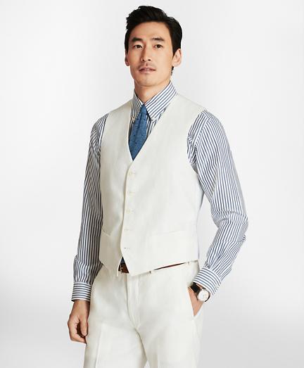 Brooks Brothers Five-button Linen Vest
