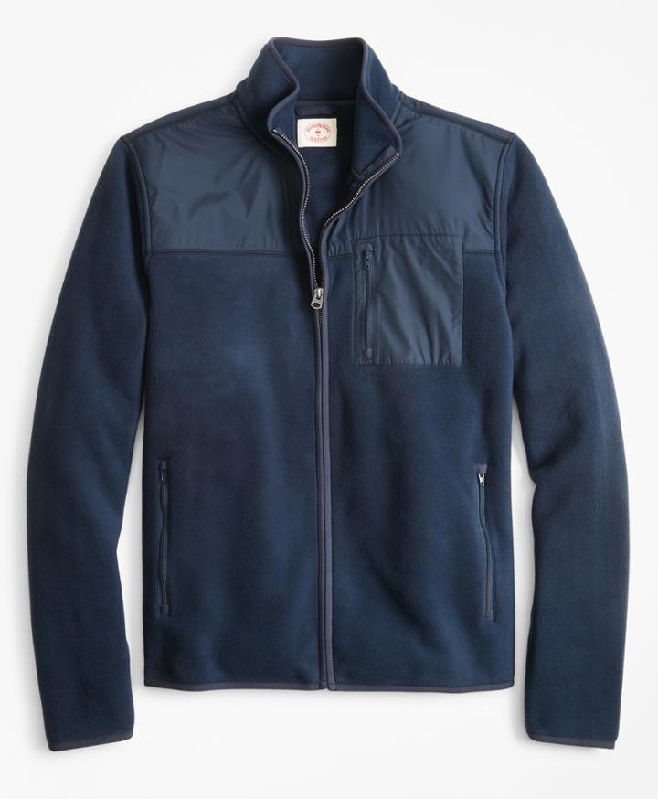 Brooks Brothers Men's Polar Fleece Zip-up Jacket