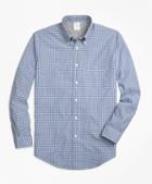 Brooks Brothers Regent Fit Cotton Jersey Lined Gingham Sport Shirt