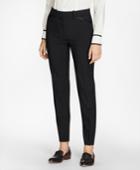 Brooks Brothers Women's Petite Slim-fit Stretch-wool Crepe Tuxedo Pants