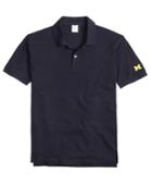 Brooks Brothers Men's University Of Michigan Slim Fit Polo