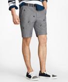 Brooks Brothers Embroidered Anchor Chambray Shorts