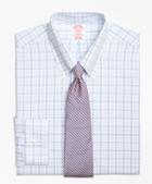 Brooks Brothers Non-iron Madison Fit Alternating Twin Tattersall Dress Shirt