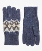 Brooks Brothers Men's Fair Isle Wool-blend Gloves