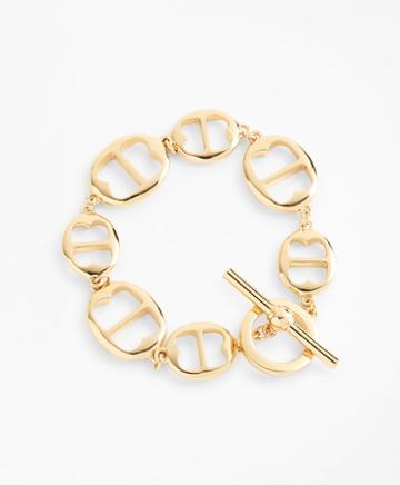 Brooks Brothers Gold-plated Bb-link Chain Bracelet