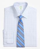 Brooks Brothers Men's Extra Slim Fit Slim-fit Dress Shirt, Non-iron Tonal Check Windowpane