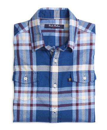 Brooks Brothers Flannel Tartan Sport Shirt