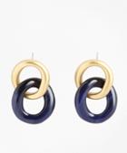 Brooks Brothers Gold-plated Link Drop Earrings