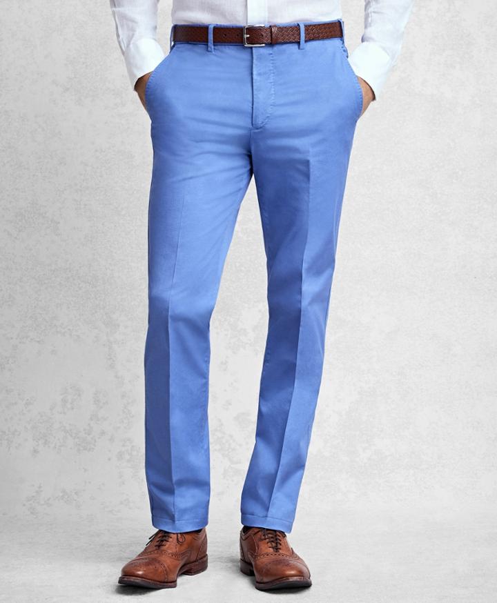 Brooks Brothers Men's Golden Fleece Solid Twill Trousers
