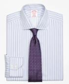 Brooks Brothers Men's Regular Fit Classic-fit Dress Shirt, Non-iron Alternating Triple Stripe