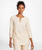 Brooks Brothers Soutache-embroidered Linen Tunic