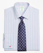 Brooks Brothers Non-iron Milano Fit Hairline Track Stripe French Cuff Dress Shirt
