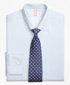Brooks Brothers Non-iron Madison Fit Alternating Framed Stripe Dress Shirt