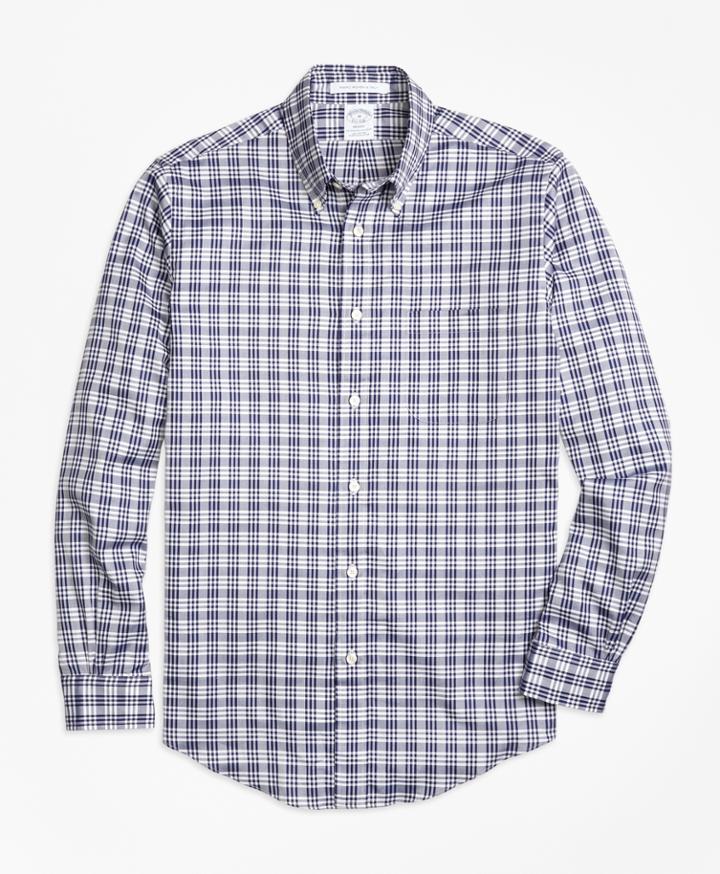Brooks Brothers Men's Regent Fit Plaid Sport Shirt