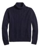 Brooks Brothers Men's Saxxon Wool Cable Turtleneck