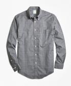 Brooks Brothers Non-iron Milano Fit Herringbone Tattersall Sport Shirt