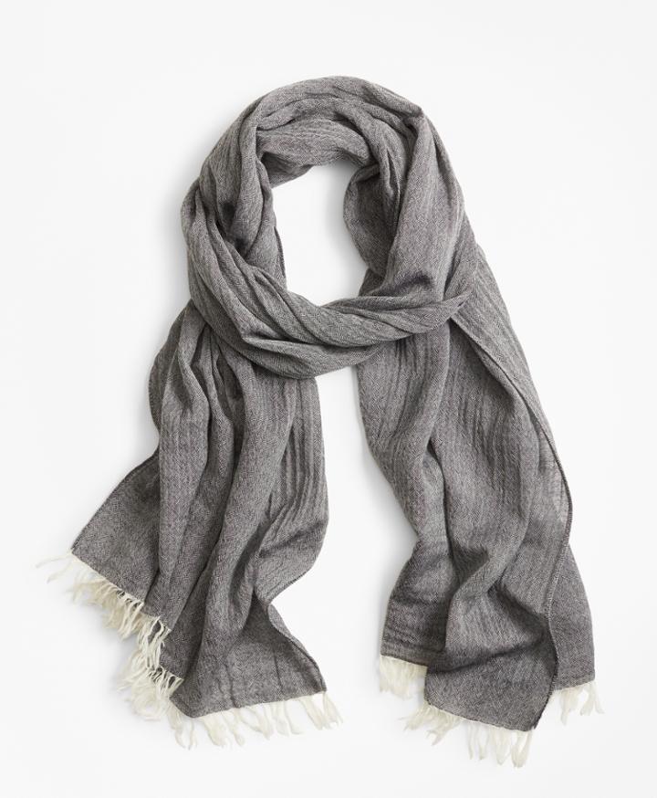 Brooks Brothers Men's Herringbone Scarf