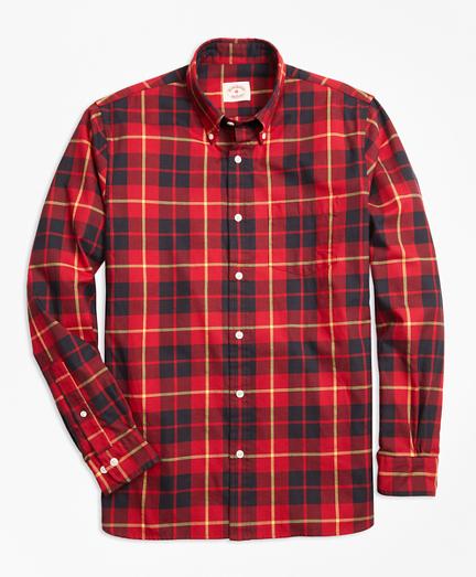 Brooks Brothers Tartan Cotton Flannel Sport Shirt