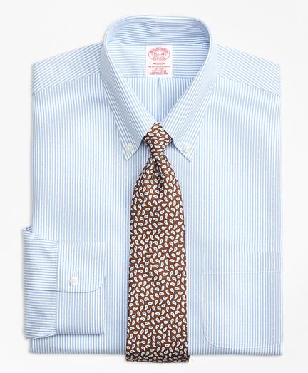 Brooks Brothers Non-iron Madison Fit Dobby Candy Stripe Dress Shirt