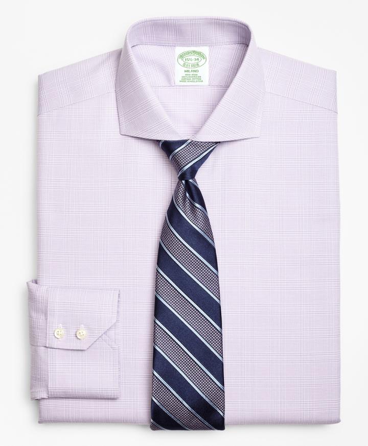Brooks Brothers Men's Extra Slim Fit Slim-fit Dress Shirt, Non-iron Plaid