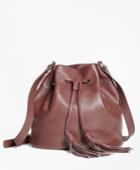 Brooks Brothers Women's Leather Bucket Bag