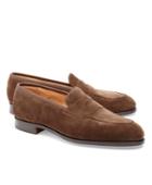 Brooks Brothers Men's Edward Green Piccadilly Suede Loafers