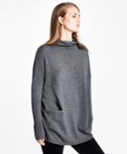 Brooks Brothers Women's Wool-cashmere Mockneck Sweater