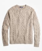 Brooks Brothers Men's Cable Crewneck Sweater