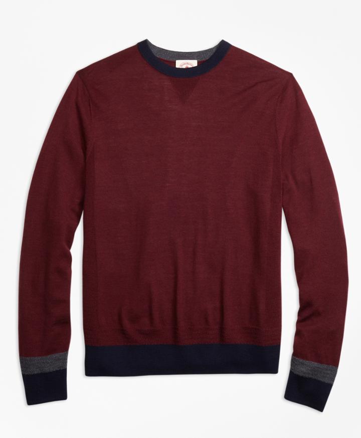 Brooks Brothers Men's Colorblock Merino Wool Sweater