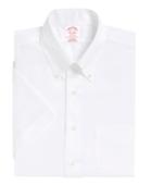 Brooks Brothers Men's Regular Fit Classic-fit Dress Shirt, Non-iron Short-sleeve