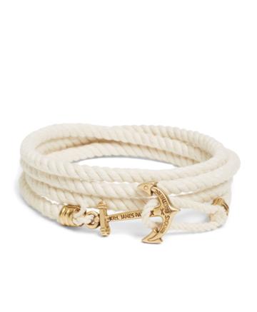 Brooks Brothers Men's Kiel James Patrick Lanyard Hitch Cord Bracelet