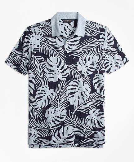Brooks Brothers Original Fit Palm Print Polo Shirt