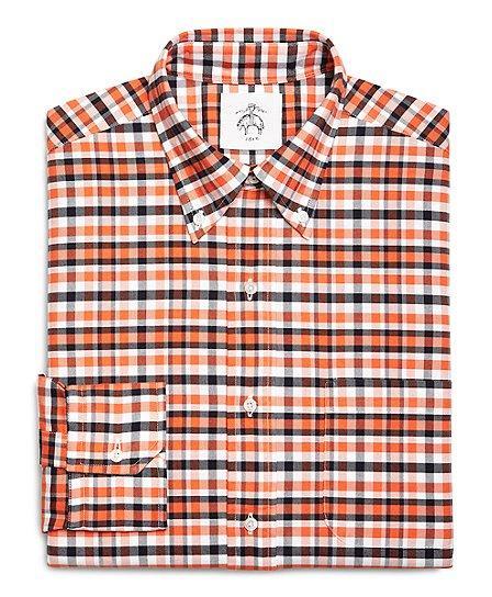Brooks Brothers Plaid Oxford Button-down Shirt