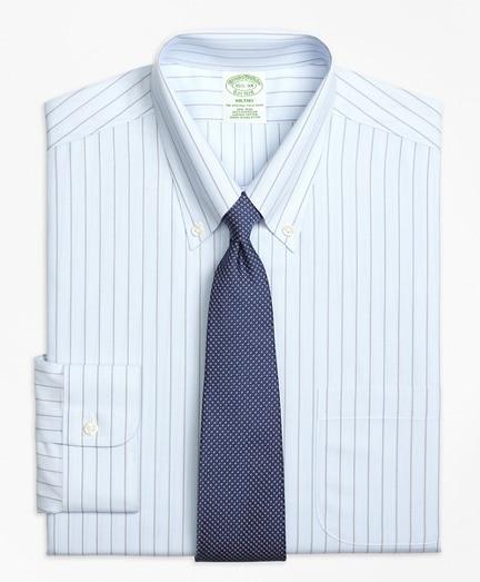 Brooks Brothers Milano Slim-fit Dress Shirt, Non-iron Hairline Bold Stripe