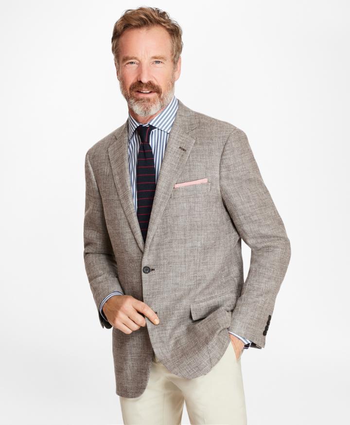 Brooks Brothers Men's Madison Fit Basketweave Sport Coat