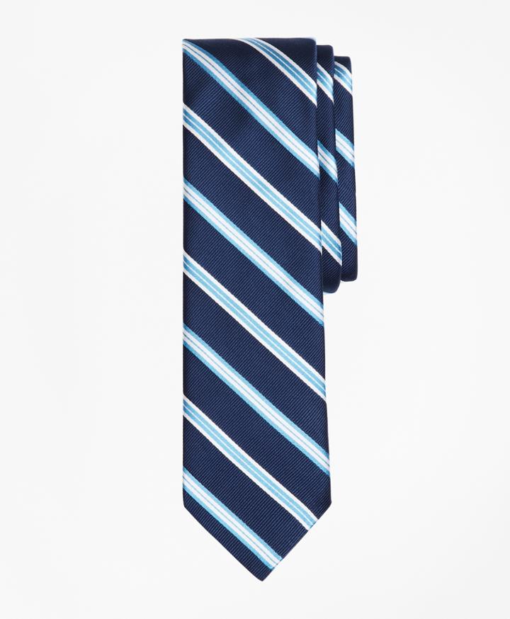 Brooks Brothers Men's Alternating-stripe Silk Tie