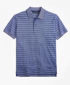Brooks Brothers Men's Slim Fit Textured Stripe Polo Shirt