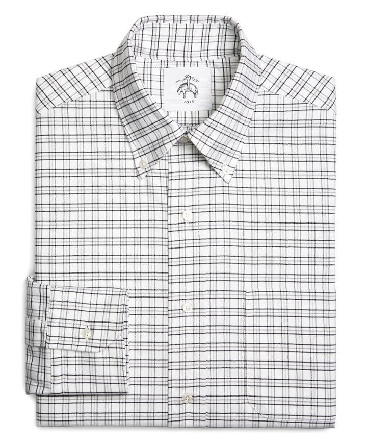 Brooks Brothers Men's Tattersall Oxford Button-down Shirt